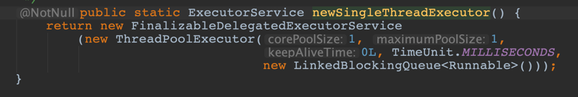 singleThreadExecutor